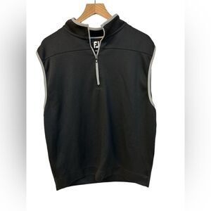 FootJoy‎ Quarter Zip Vest Black/Gray sz L